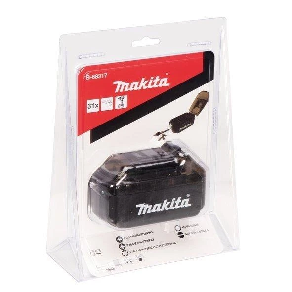 Makita Sukimo antgalių komplektas “Akumuliatorius Li-ion” 31 vnt. B-68317