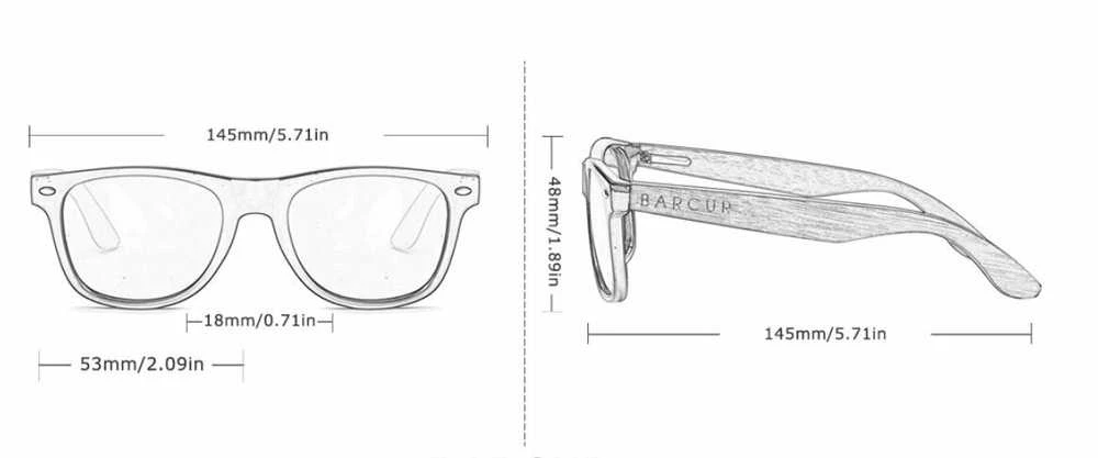Aukštos kokybės poliarizuoti saulės akiniai Barcur, UV400