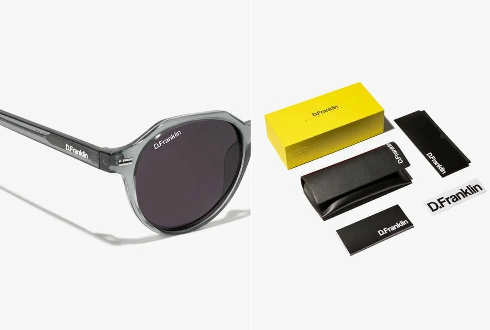 D.Frankiln D.Franklin® unisex retro stiliaus poliarizuoti akiniai – TR90 rėmelis, UV400 apsauga