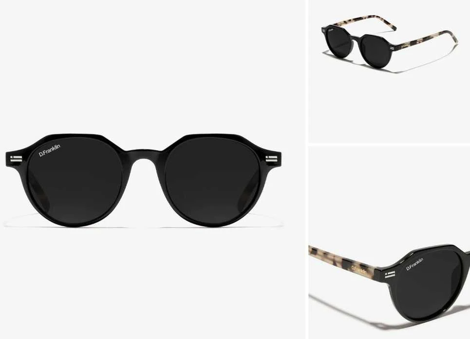 D.Frankiln D.Franklin® unisex retro stiliaus poliarizuoti akiniai – TR90 rėmelis, UV400 apsauga