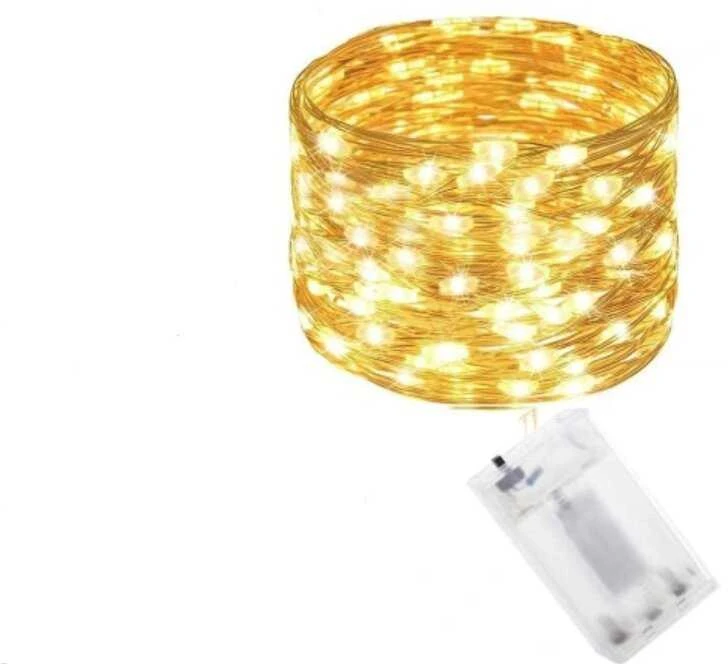 Springos Mikro girlianda 100 LED šilta balta 9,9 m