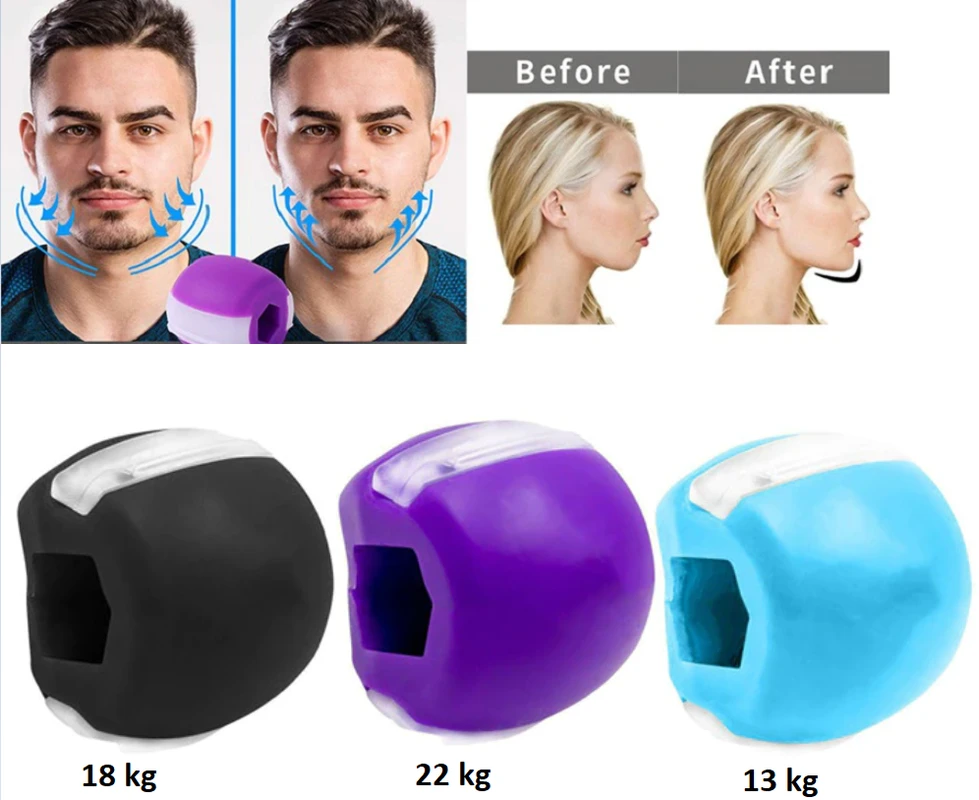 Veido raumenų treniruoklių rinkinys 3 vnt. (13, 18 ir 22 kg atsparumo)