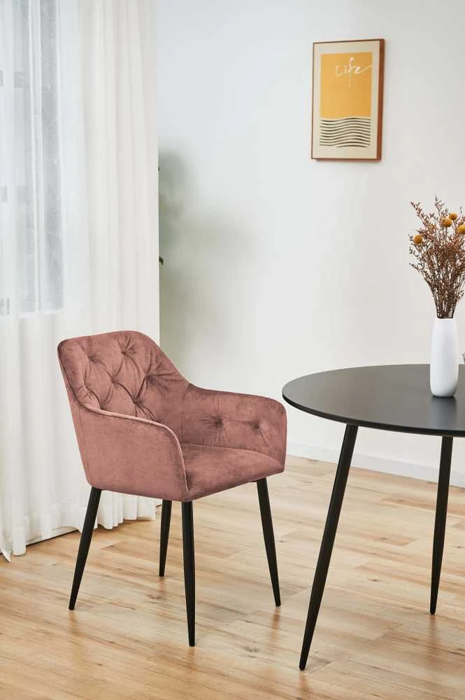 Akord SJ.030 valgomojo kėdės, 2 vnt., pudros rožinės spalvos