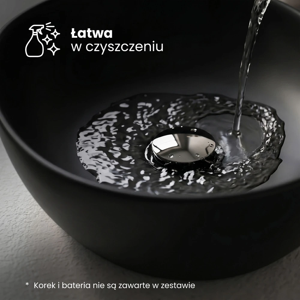 Akord Elipse ovalus pastatomas praustuvas, matinės juodos spalvos