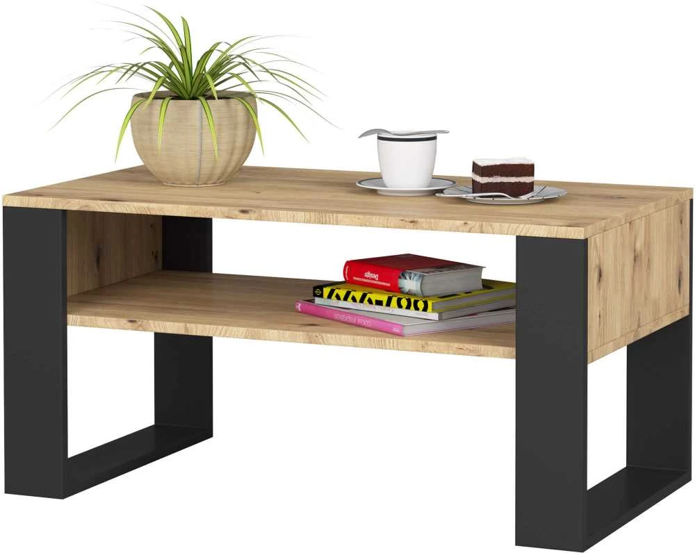 Akord Domi kavos staliukas, Artisan ąžuolo / juodos spalvos