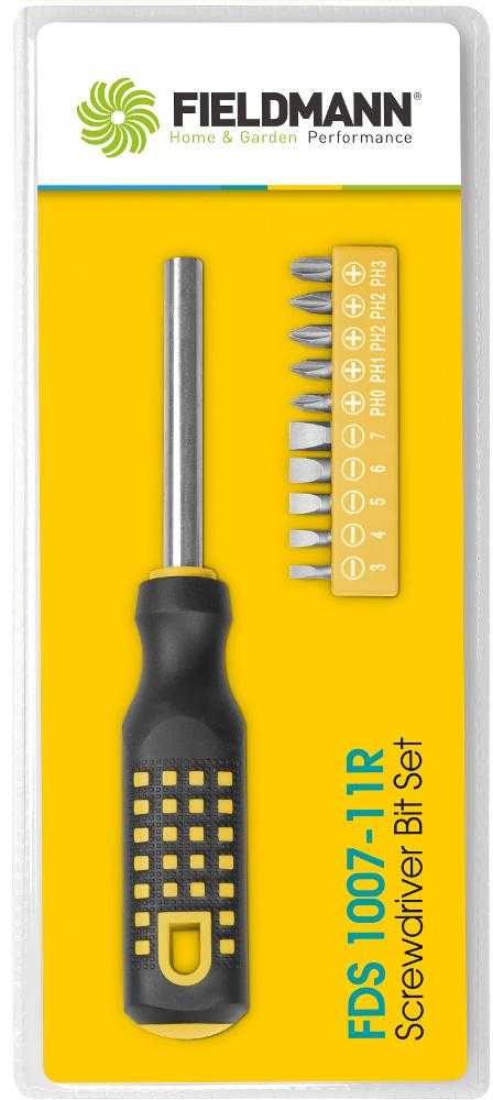 Fieldmann 11 antgalių rinkinys + atsuktuvas FDS 1007-11R
