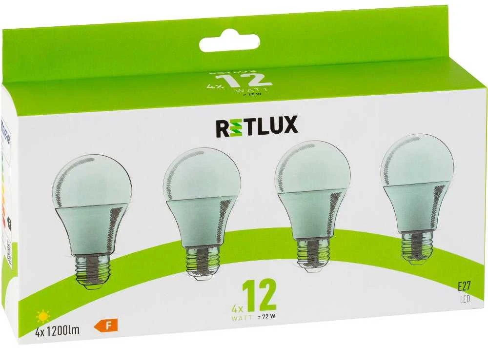 REL 33 LED A60 4x12W E27 WW RETLUX