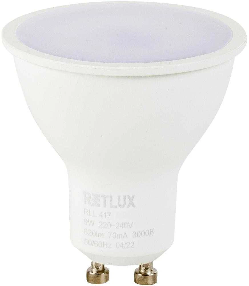 RLL 417 GU10 lemputė 9W WW RETLUX