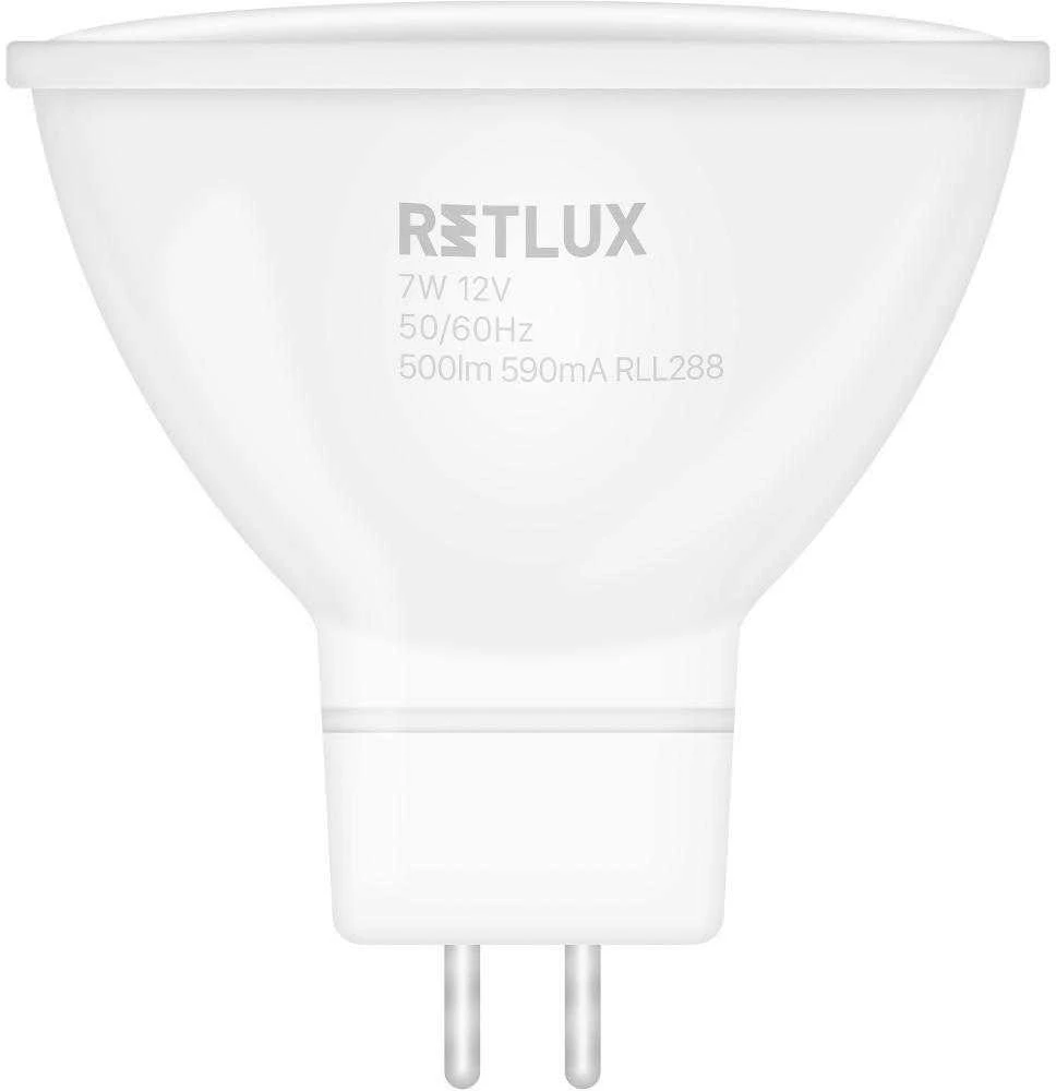 RLL 420 GU5.3 taškinė lemputė 7W 12V WW RETLUX