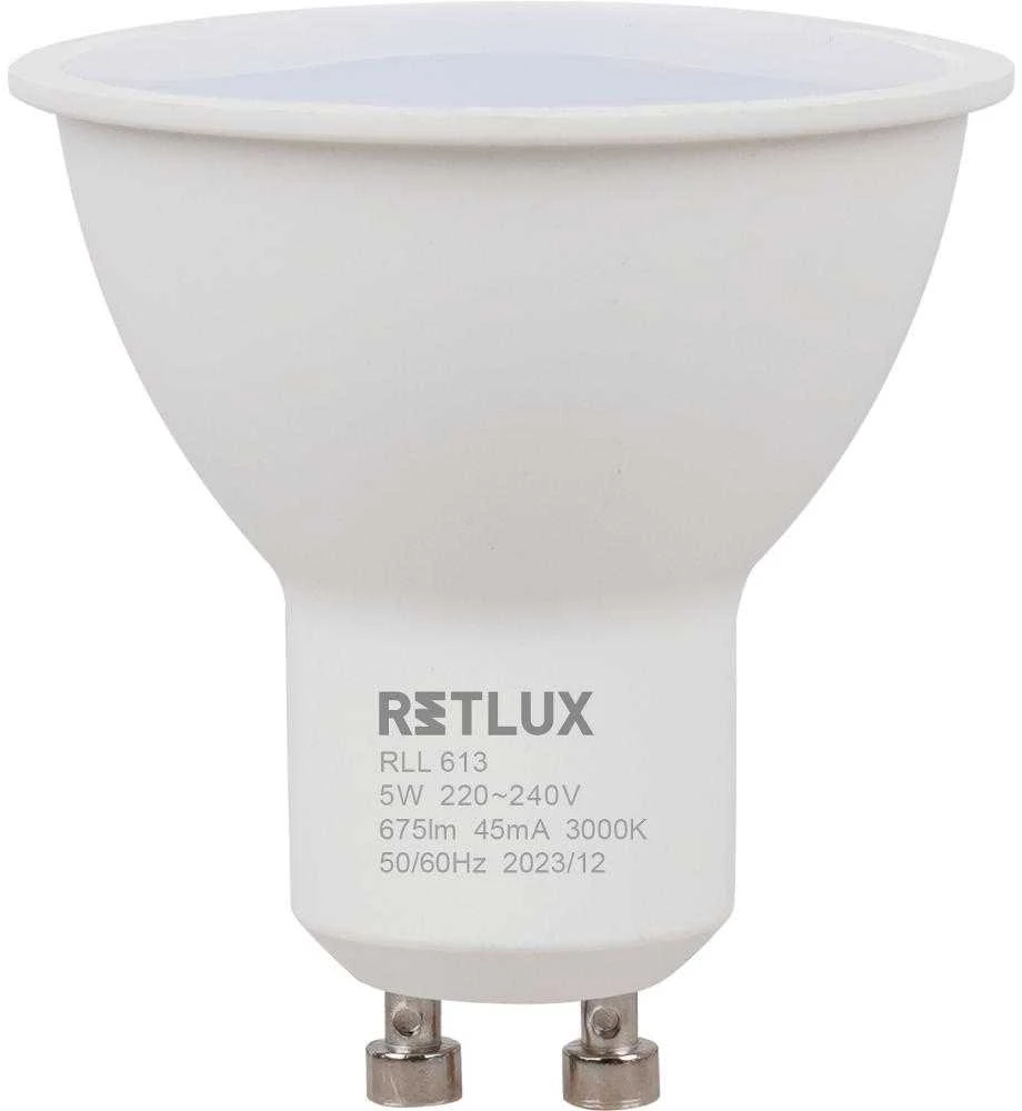RLL 613 GU10 lemputė 5W WW D RETLUX