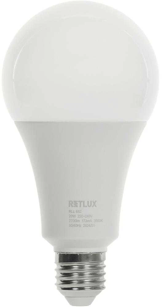 RLL 662 A80 E27 lemputė 20W WW D RETLUX