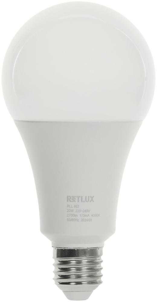RLL 663 A80 E27 lemputė 20W CW D RETLUX