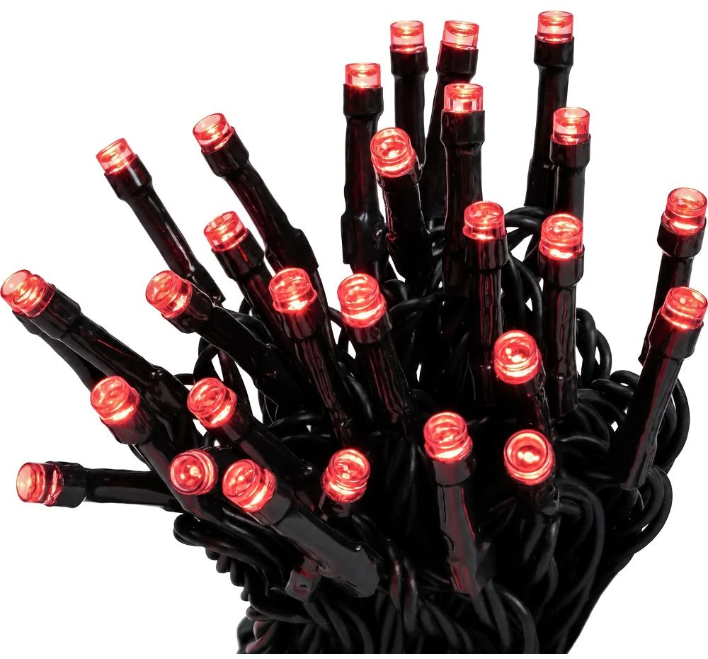 Kalėdų eglutės šviestuvai Retlux 150 LED raudoni