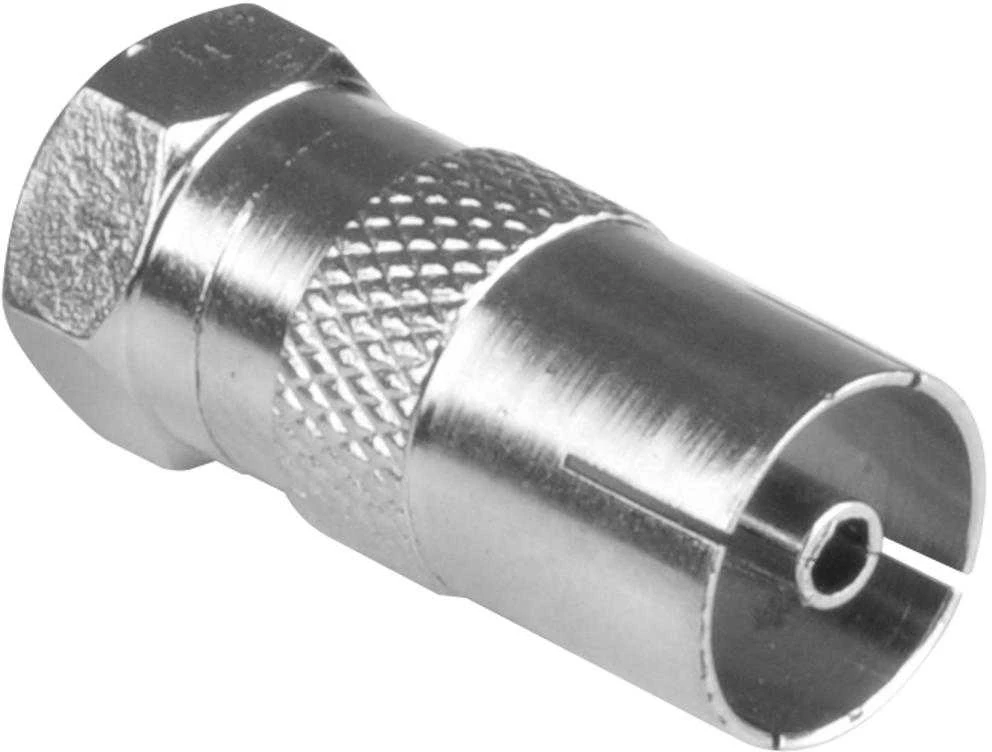 F tipo į koaksialinį adapterį, metalinis