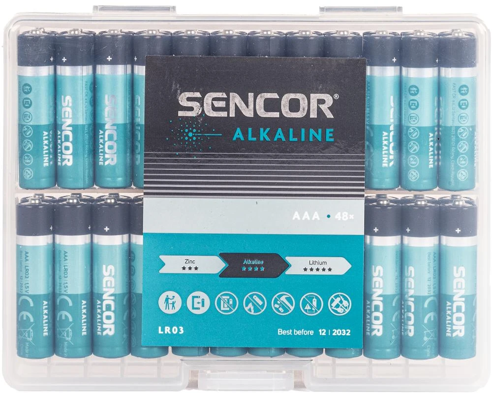 SBA LR03 48 BOX AAA Alk SENCOR