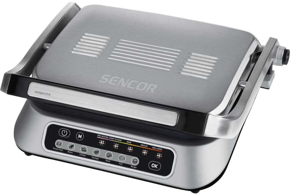Sencor elektrinis grilis su 7 programų nustatymu+neautomatinė programa 2100W SBG6031SS