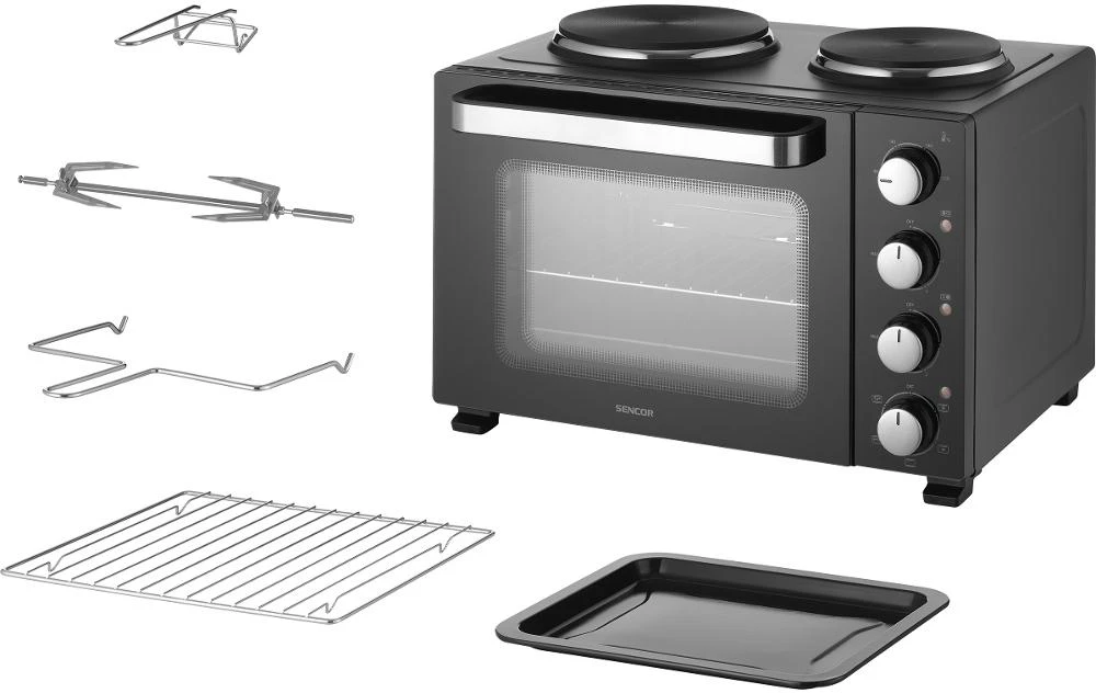 Elektrinė krosnelė Mini piekarnik Sencor SEO 2800BK