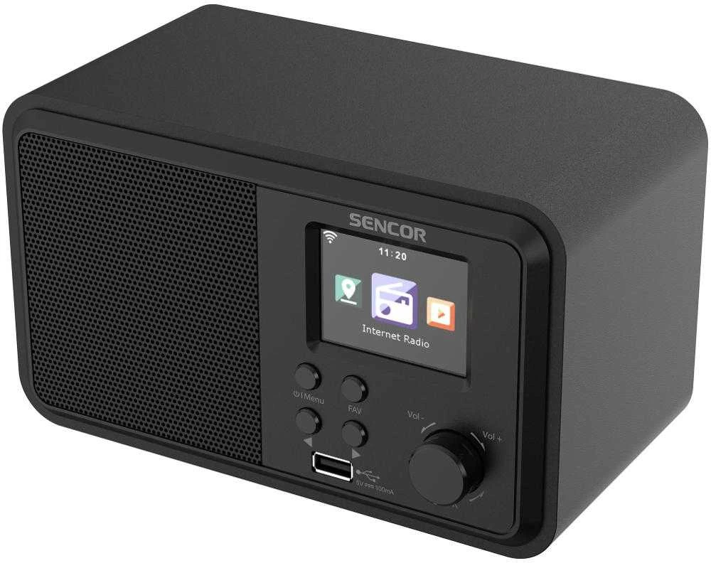 Sencor Interneto radijas 4W galia, WiFi, FM, DAB+, USB, LCD ekranas