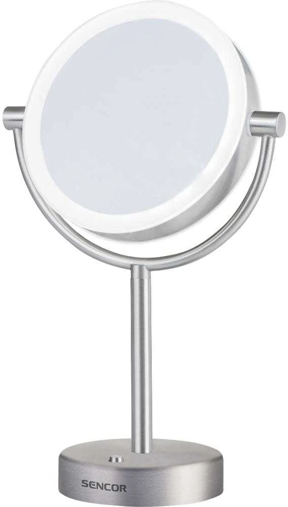 Kosmetinis veidrodis Sencor su led apšvietimu, skersmuo 18cm (SMM 3090SS)