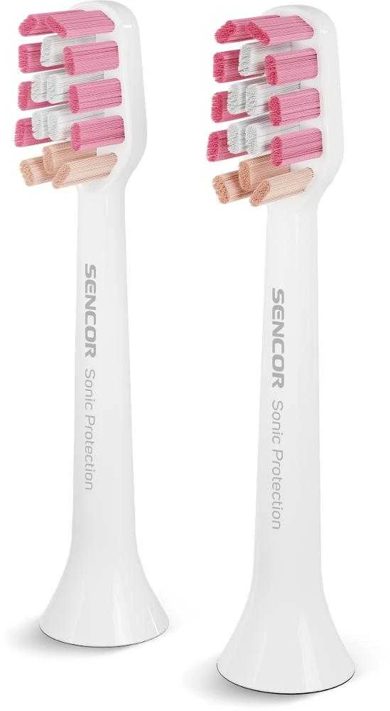 Dvi Sencor SOX 016 pakaitinės šepetėlių galvutės
