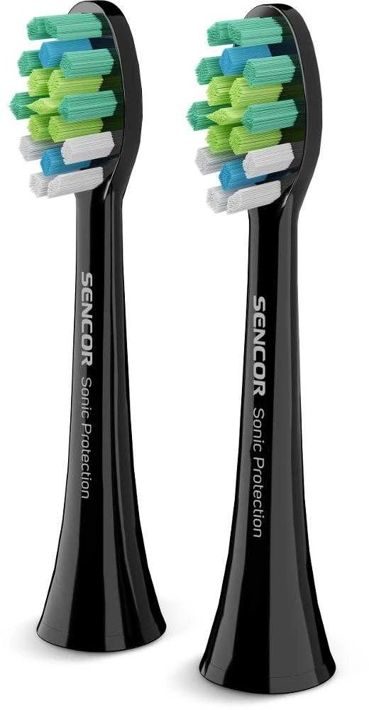 Dvi Sencor SOX 102 dantų šepetėlio galvutės