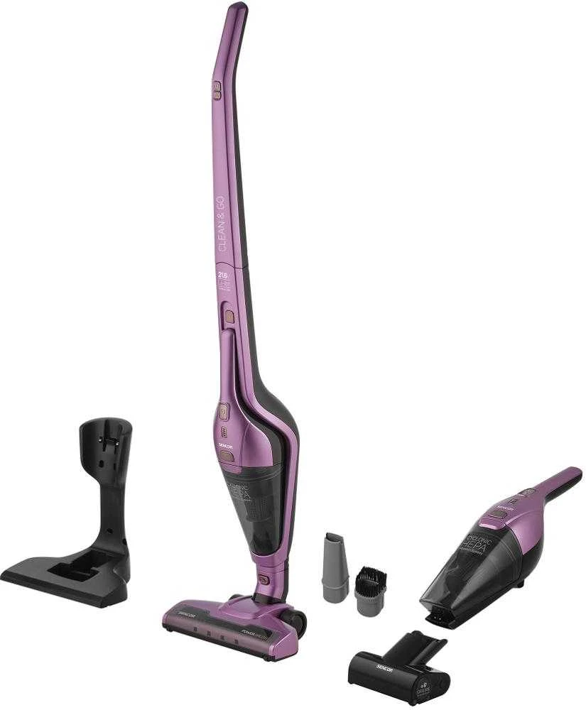 Dulkių siurblys Sencor SVC 0603VT violetinė / odkurzacz vertikalus 3 w 1 / 2000 mAh / 0,5 l / be maišelio