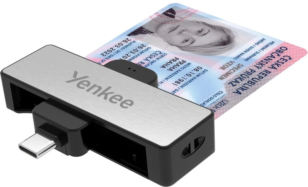 YCR 102 USB išmaniųjų kortelių skaitytuvas YENKEE