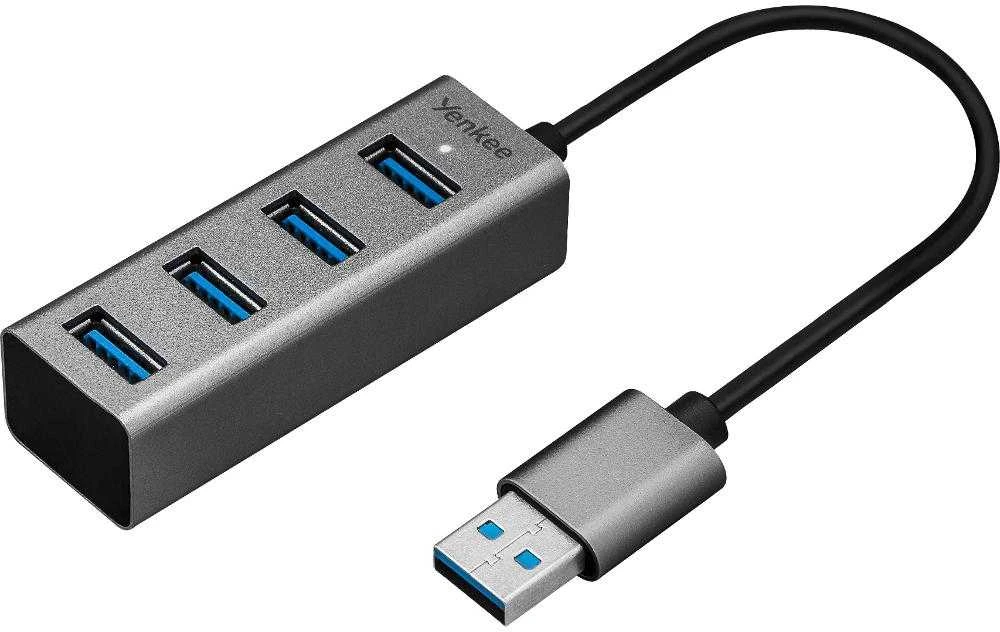 Pelė YHB 4300 metalinis šakotuvas 4xUSB 3.0 YENKEE