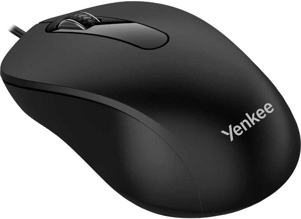 Yenkee Simetrinė USB pelė su laidu, 3 mygtukai, 1000DPI optinė