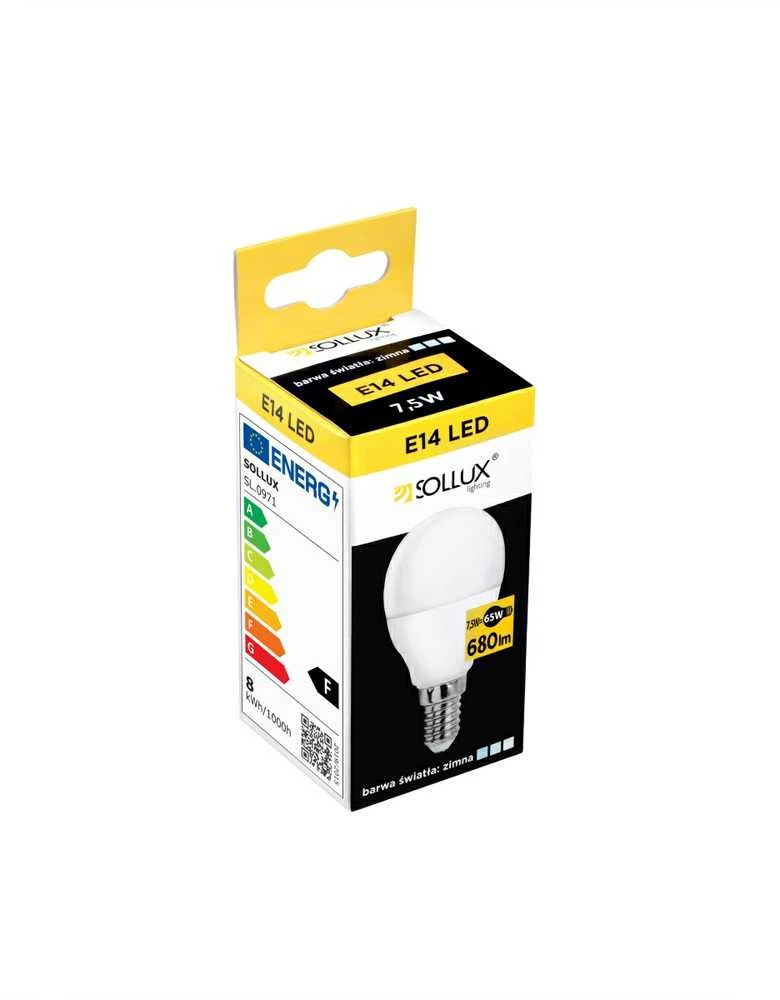 Sollux Lighting LED lemputė E14 4000K 7,5W 680lm