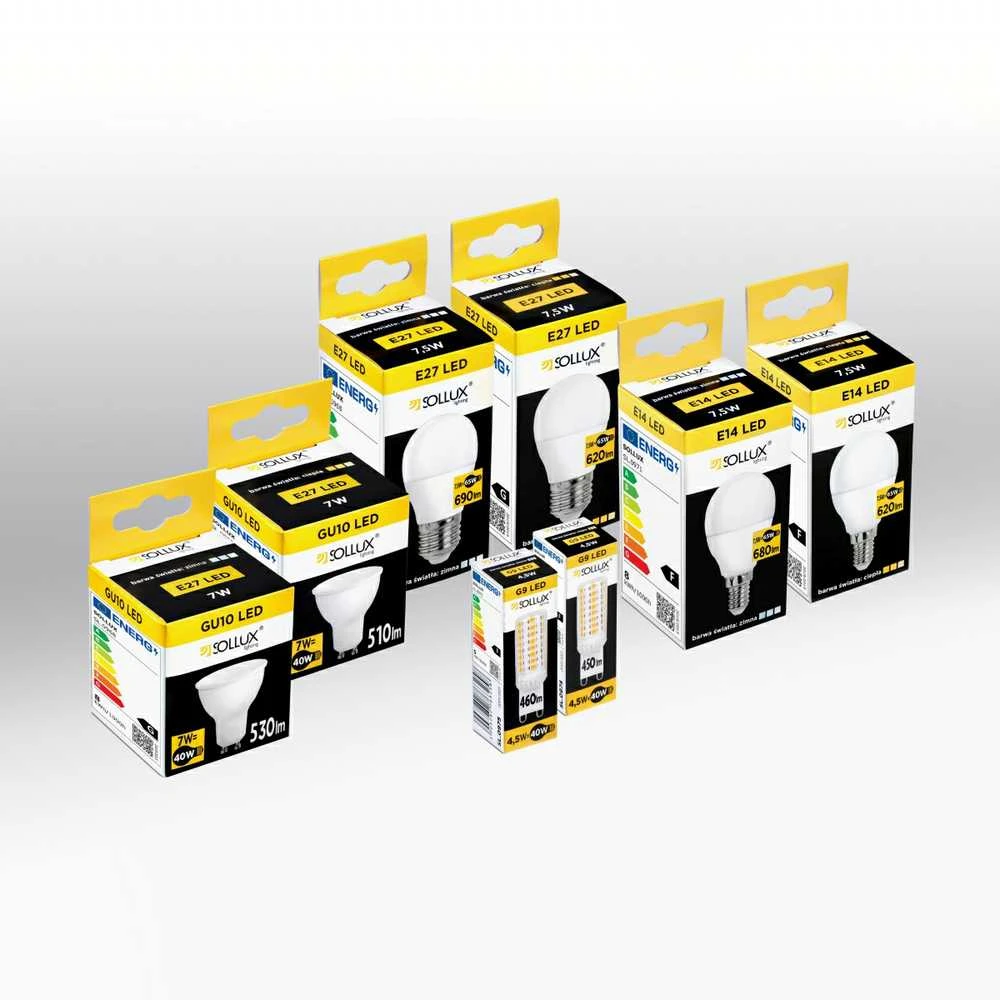 Sollux Lighting LED lemputė E14 4000K 7,5W 680lm
