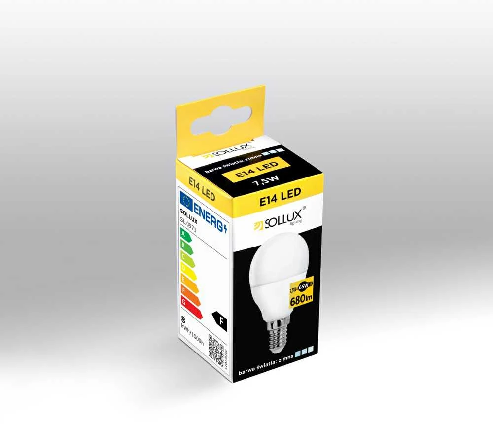 Sollux Lighting LED lemputė E14 4000K 7,5W 680lm