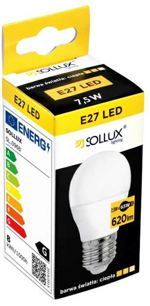 Sollux Lighting LED lemputė E27 3000K 7,5W 620lm