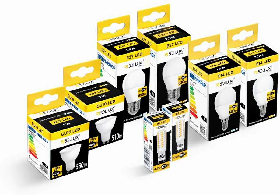 Sollux Lighting LED lemputė E27 4000K 7,5W 690lm