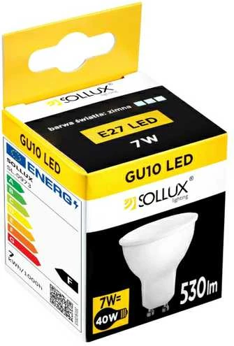 Sollux Lighting LED lemputė GU10 4000K 7W 530lm