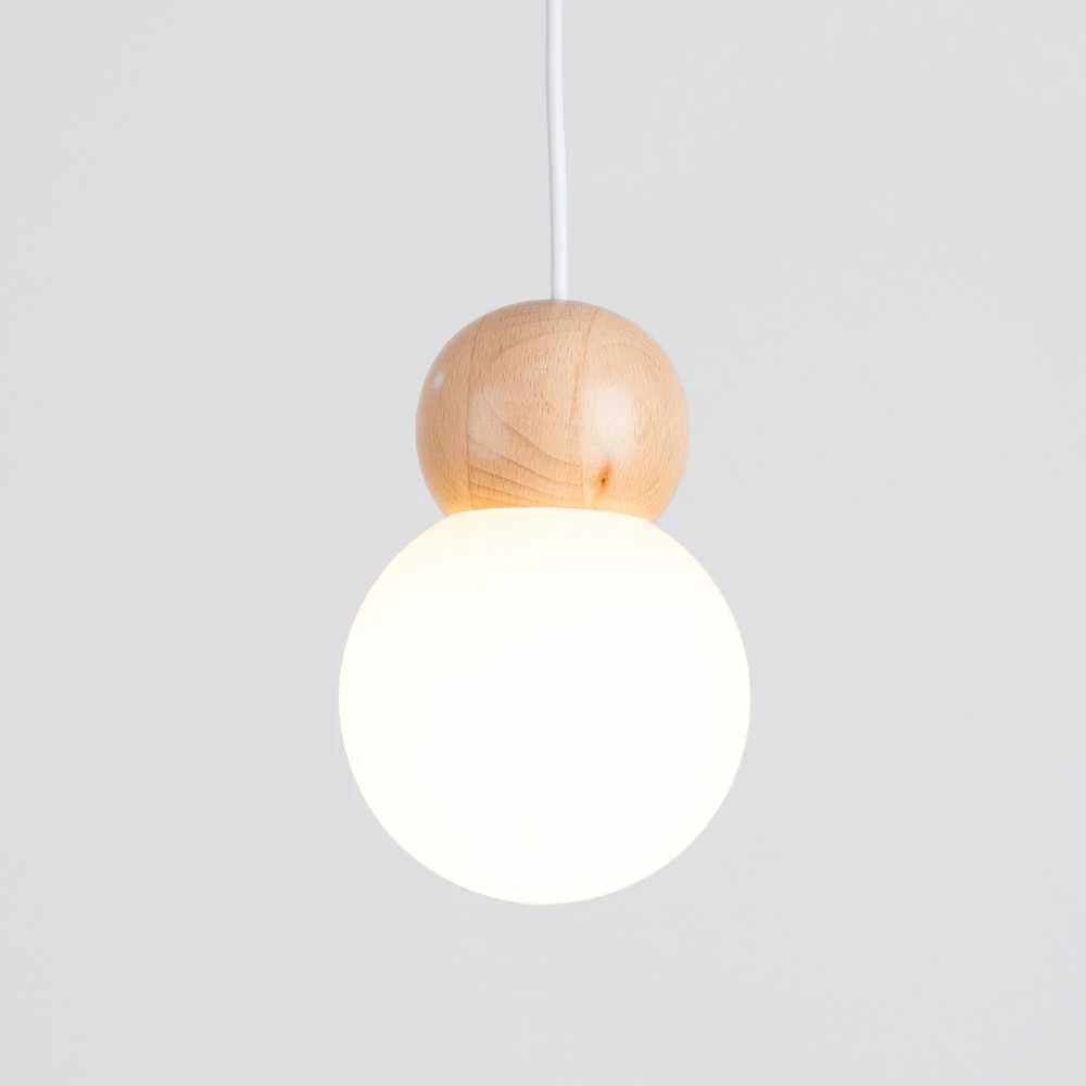 Pakabinamas šviestuvas Sollux Lighting Lempos pakabos PEKKA 3P blanc/bois naturel