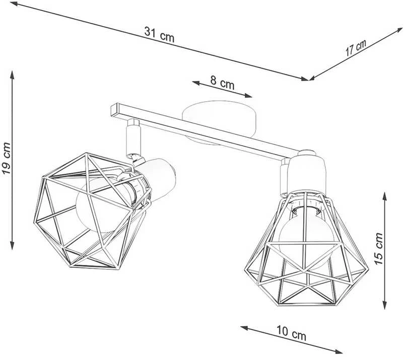 Sollux Lighting Lubinis šviestuvas ARTEMIS 2 baltas