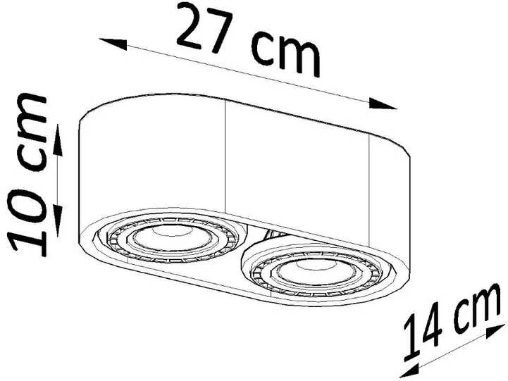 Sollux Lighting Lubinis šviestuvas BASIC 2 natūralaus medžio
