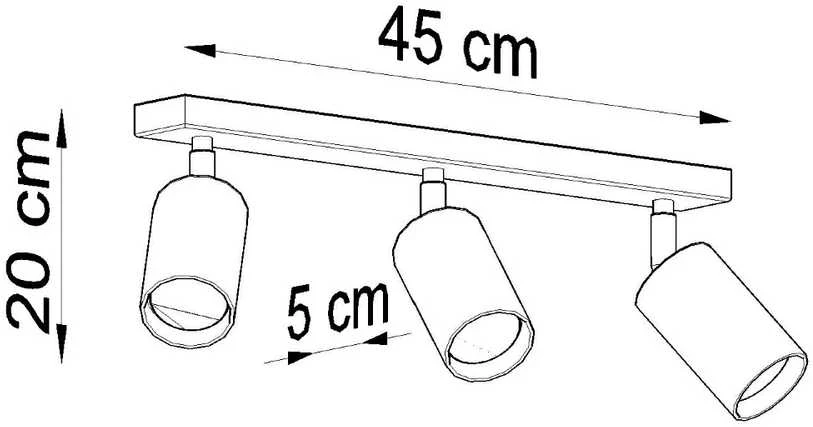 Sollux Lighting Sollux Lubinis šviestuvas BERGE 3