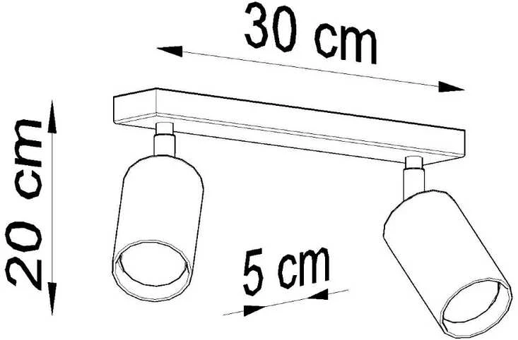 Sollux Lighting Sollux Lubinis šviestuvas BERGE 2