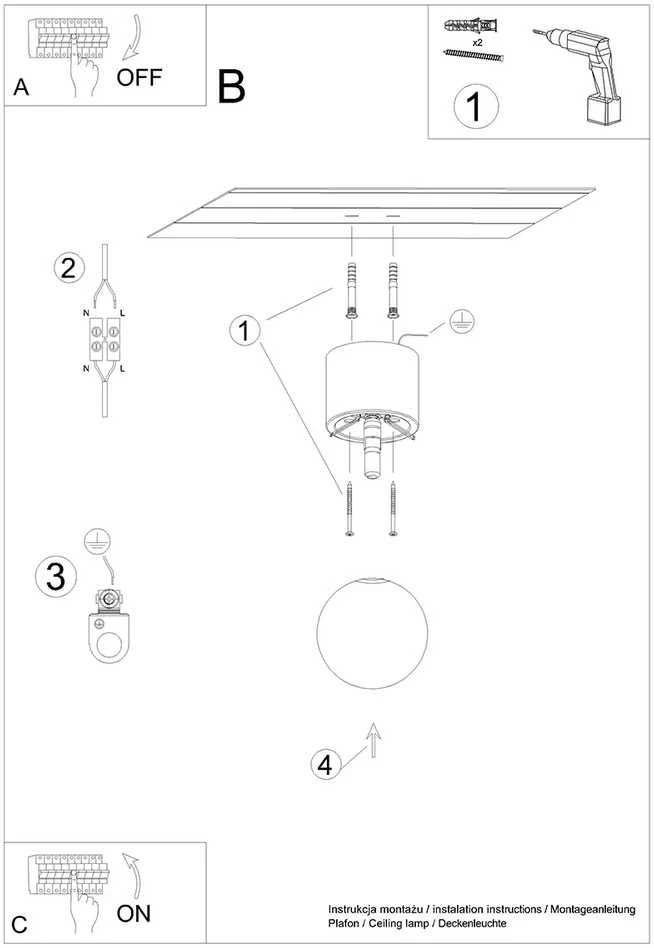 Sollux Lighting Lubinis šviestuvas BOOMO 8