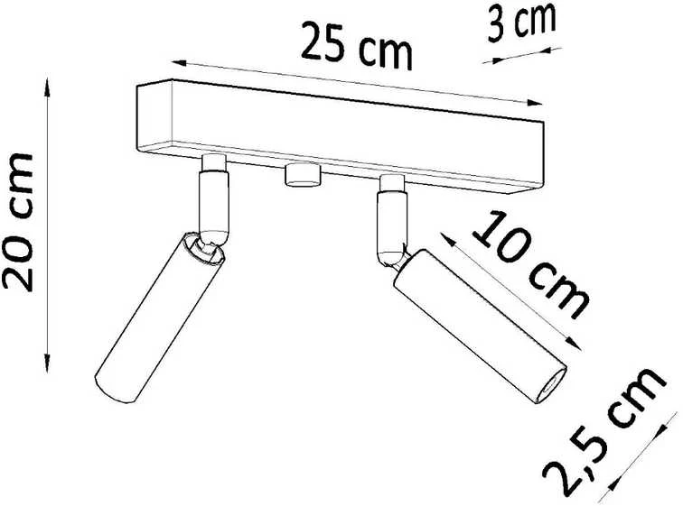 Sollux Lighting Lubinis šviestuvas EYETECH 2 baltas