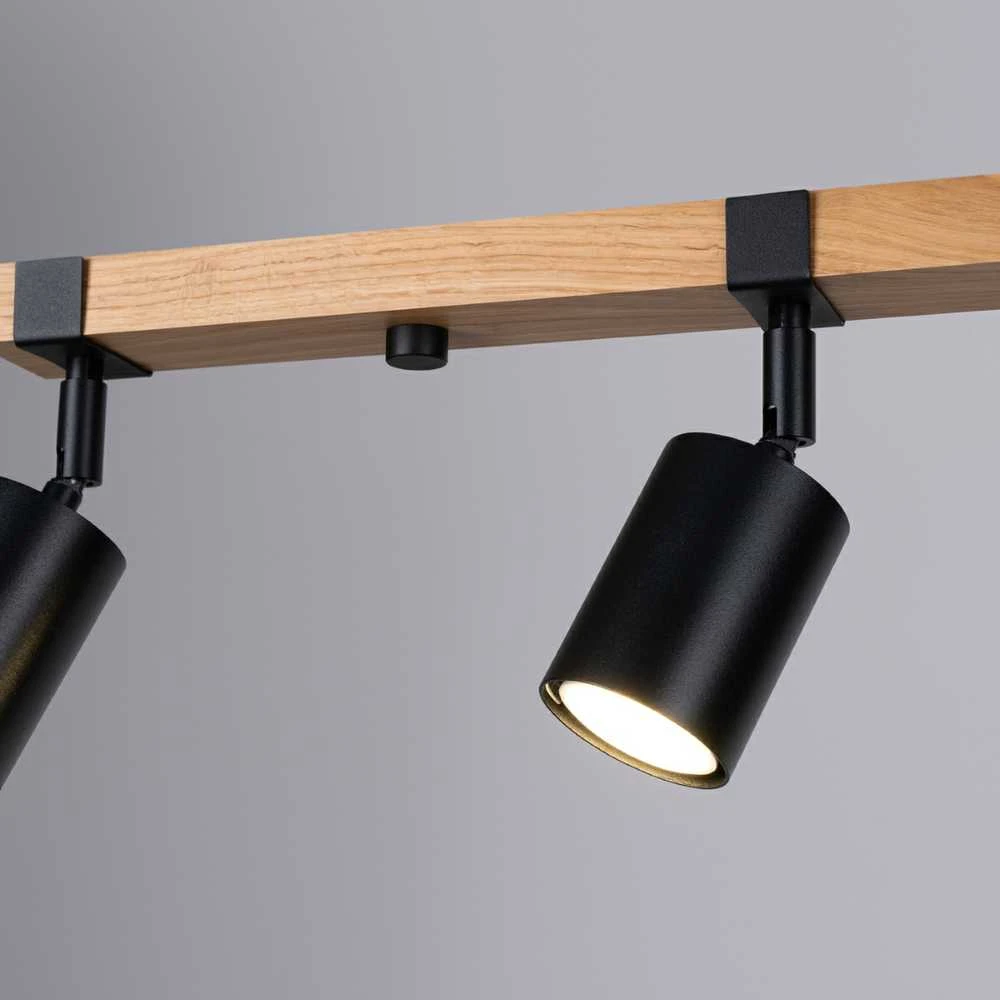 Sollux Lighting Lubinis šviestuvas FAGER 4L juodas