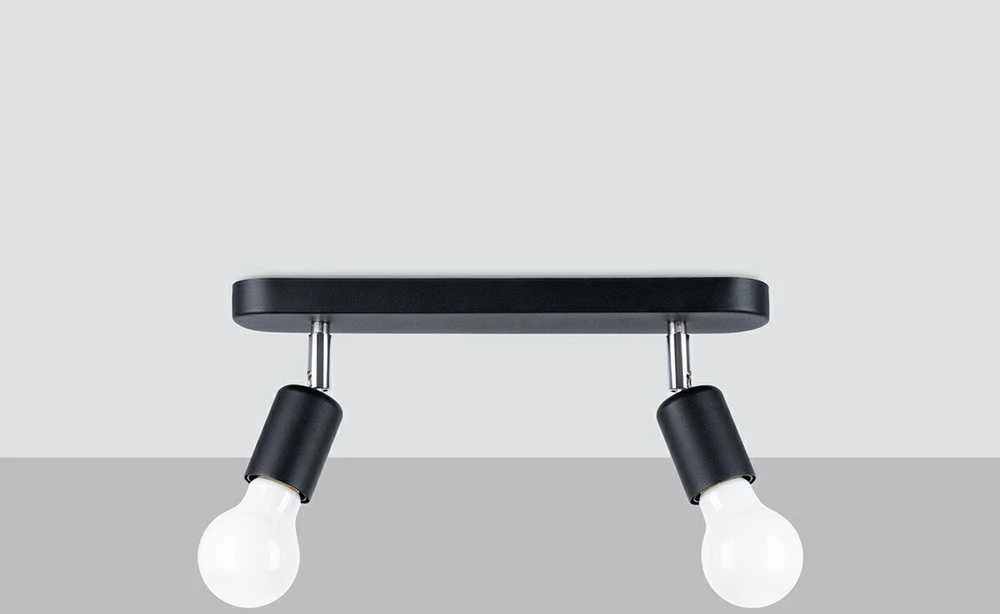 Sollux Lighting Lubinis šviestuvas FORNES 2 juodas