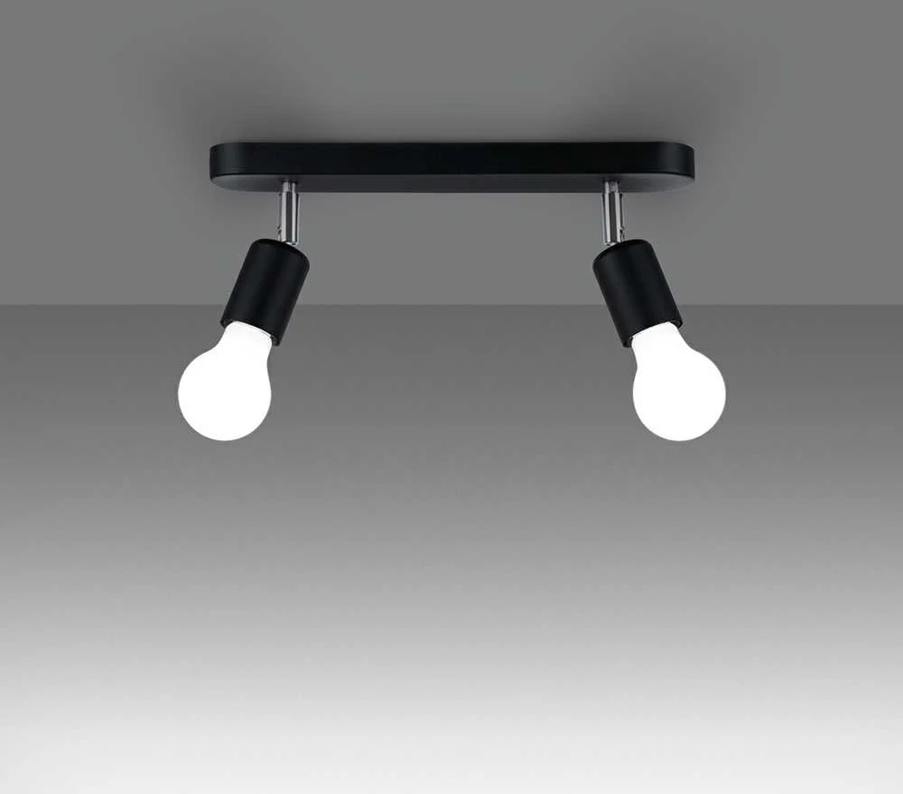 Sollux Lighting Lubinis šviestuvas FORNES 2 juodas