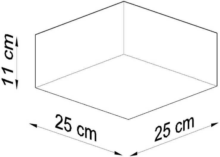 Lubinis šviestuvas Sollux Lighting Sollux Sieninis šviestuvas HORUS pilkas