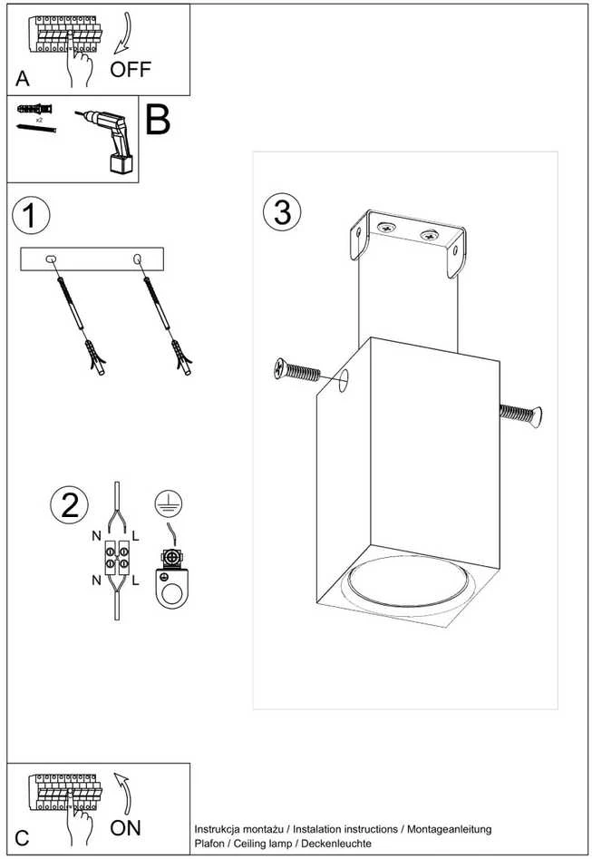 Sollux Lighting Lubinis šviestuvas KEKE 10 ąžuolas