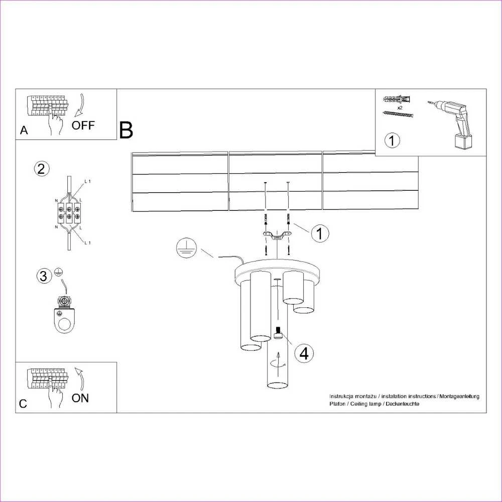 Sollux Lighting Lubinis šviestuvas LAGOS 5P baltas