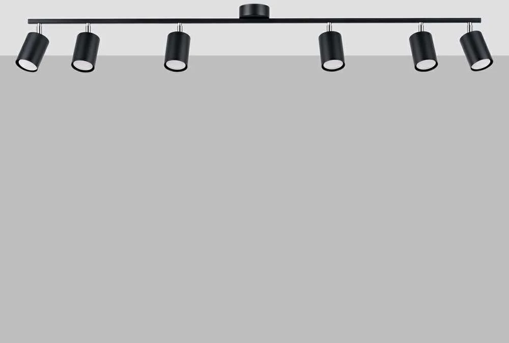 Sollux Lighting Lubinis šviestuvas LEMMI 6L juodas