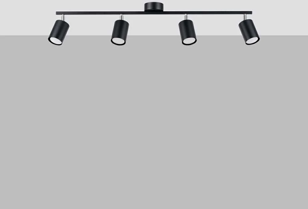Sollux Lighting Lubinis šviestuvas LEMMI 4L juodas